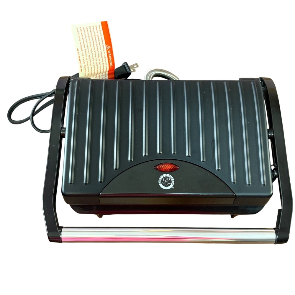 Chef's Counter Panini Grill SW-100 CC-216 Black Excellent Sandwich Press 760W